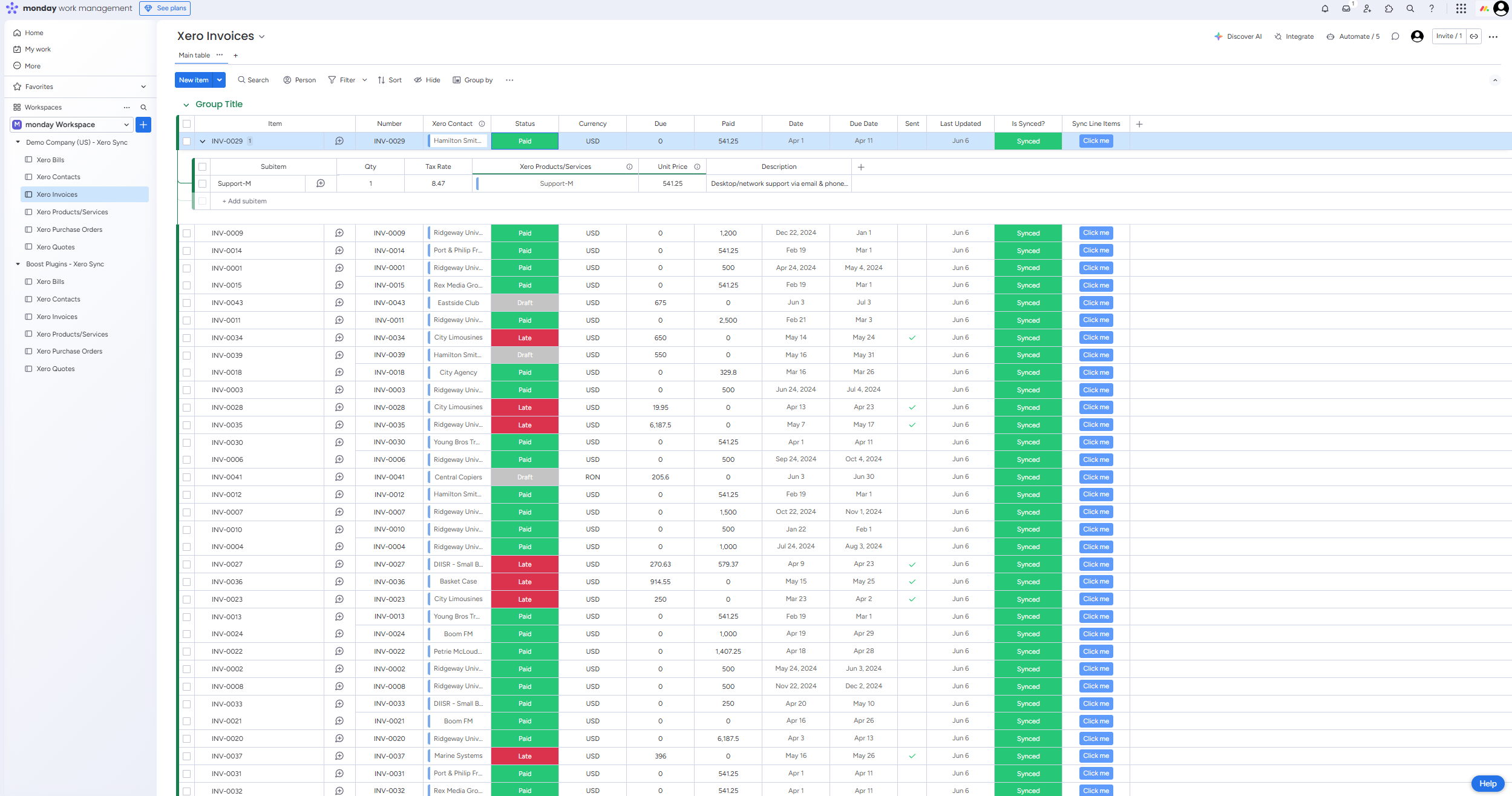 Multiple template folders for different Xero organizations